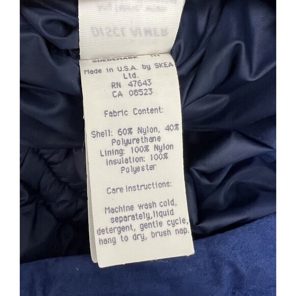 Skea Paris Vail Vintage Ski Zip-up Jacket Faux Fur Trim Winter Coat Blue Size 12 - Picture 10 of 10